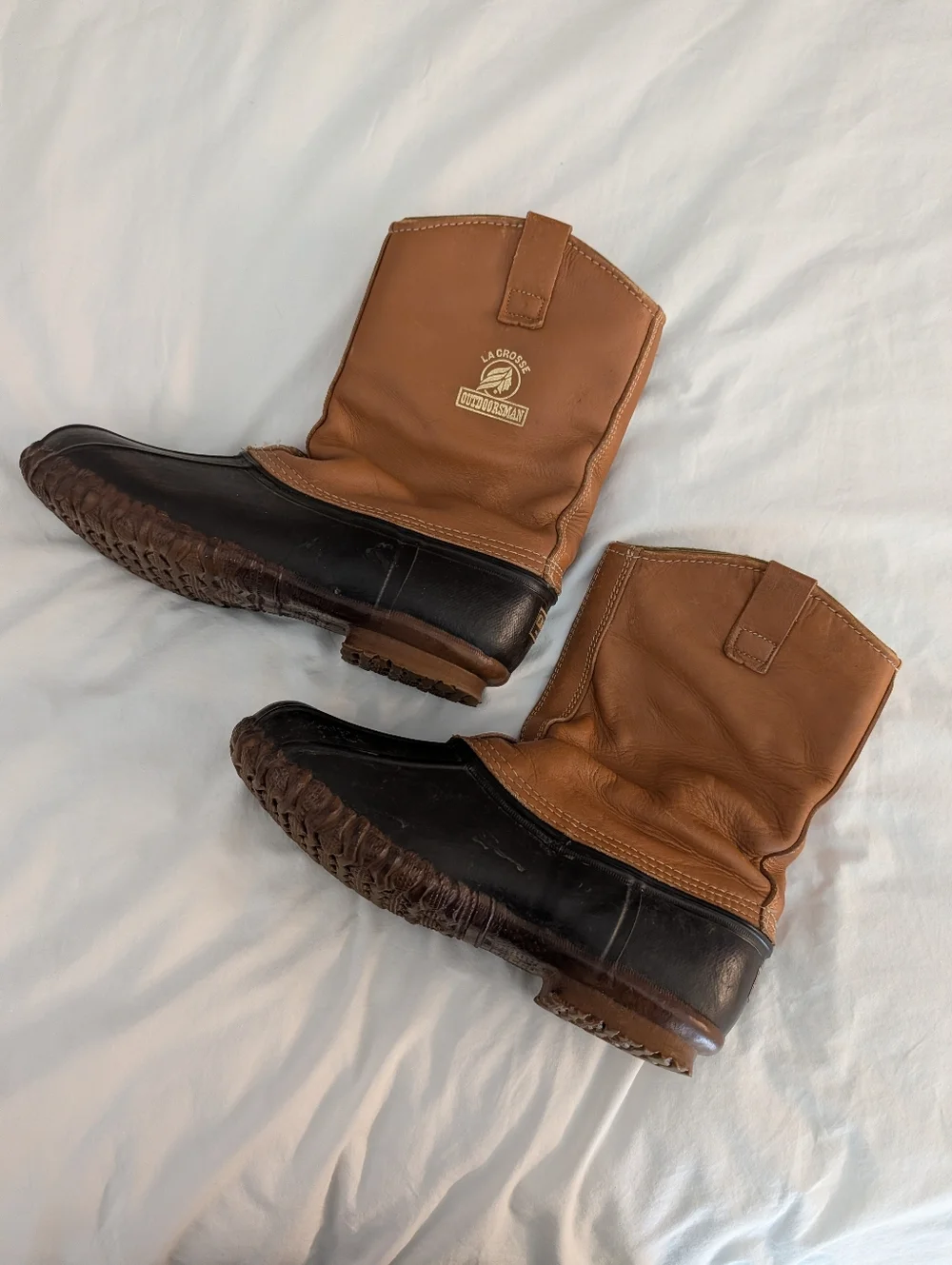 La Crosse Leather Outdoorsman Waterproof Workboot Steel Shank Thinsulate Size 10